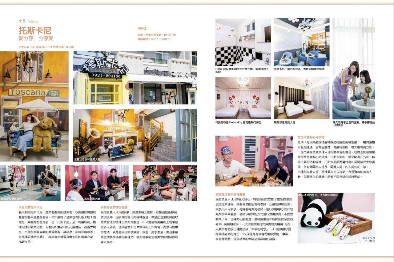 台東民宿托斯卡尼療癒館toscana Mary 親子寵物友善可包棟卡拉ok自動麻將 Taitung ภายนอก รูปภาพ